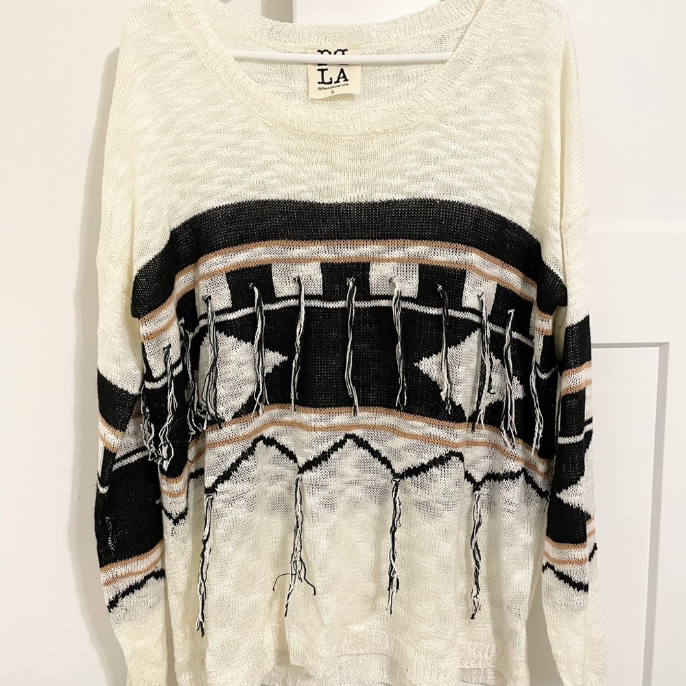 FALA Sweater with Fringe WORN ONCE